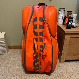 Wilson 15-Pack Orange Tennis Bag